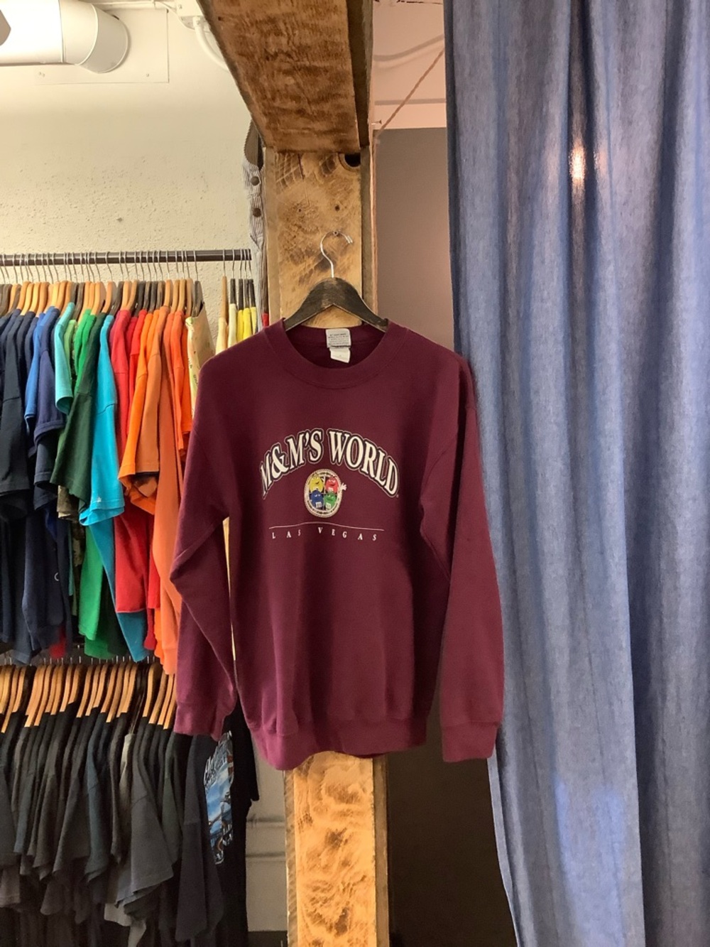 Vintage M&M.’s World Burgundy Crewneck